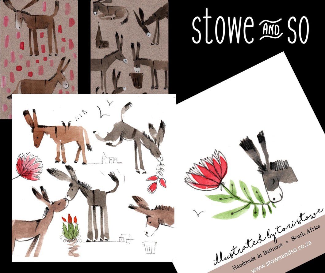 SAY IT WITH DONKEYS! Greeting Card