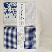 Load image into Gallery viewer, Save the Whale, EC, Tea Towel Set. Gingham.
