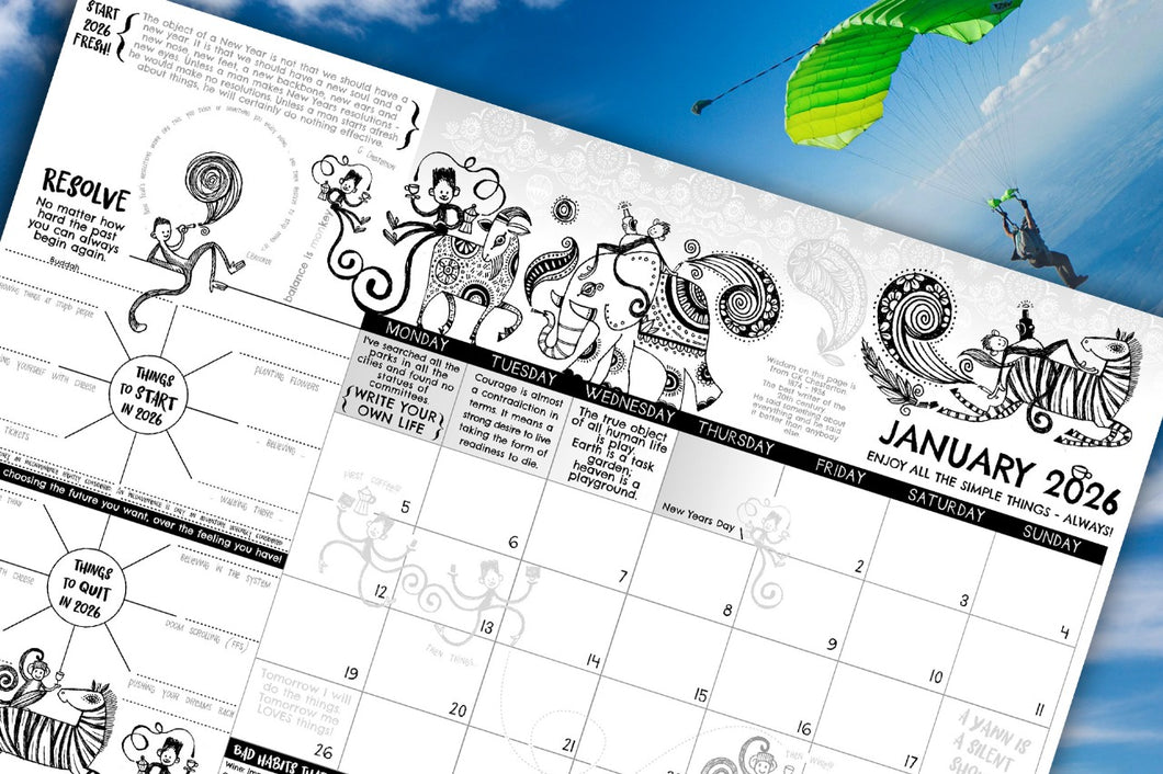 2026 Year Planner / Doodlepad by Tori Stowe