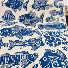 Load image into Gallery viewer, Save the Whale, EC, Tea Towel Set with Fish.

